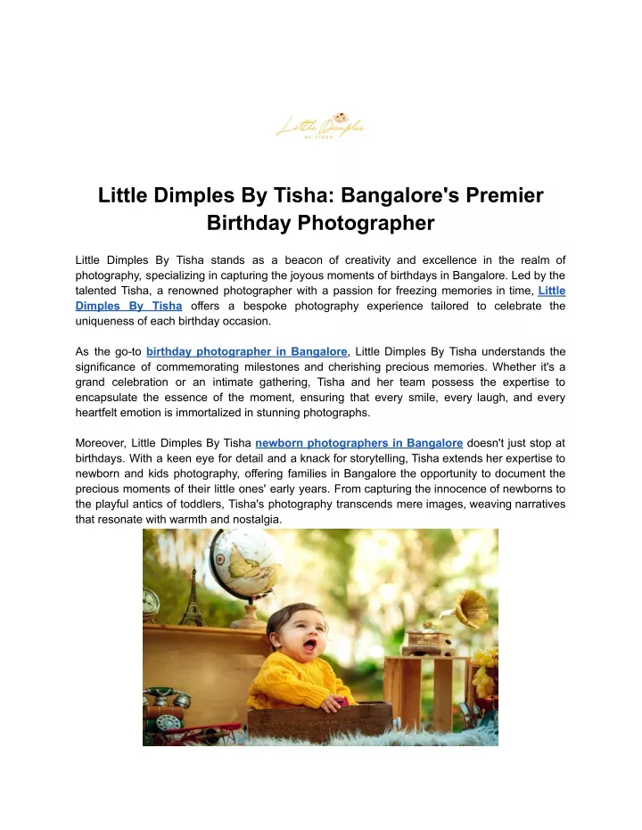 little dimples by tisha bangalore s premier