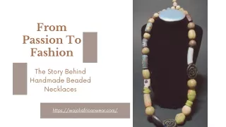 Looking for unique handmade beaded necklace?
