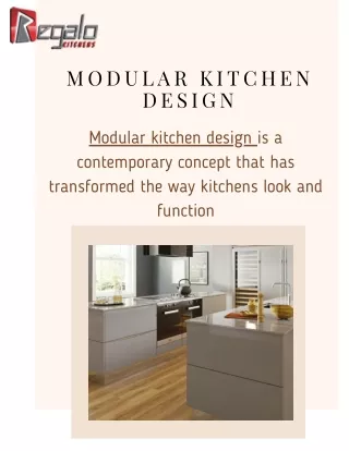 Modular Kitchen design