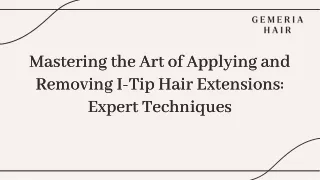 Mastering the Art of Applying and Removing I-Tip Hair Extensions Expert Techniques