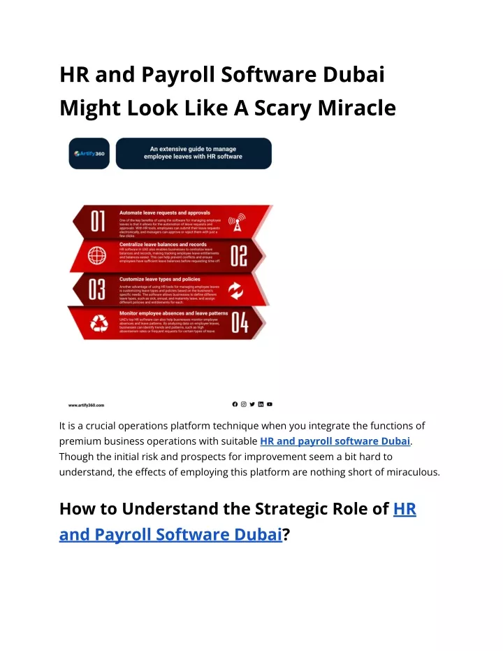 hr and payroll software dubai might look like