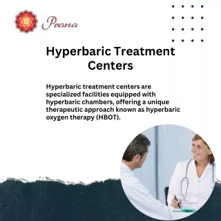 Hyperbaric Treatment Center