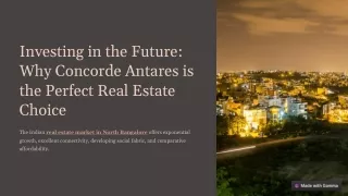 Investing in the Future: Why Concorde Antares is the Perfect Real Estate Choice