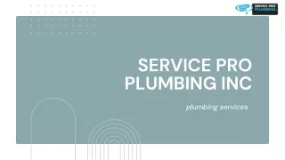 Service Pro Plumbing Inc