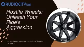 Hostile Wheels Unleash Your Ride's Aggression