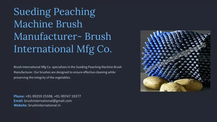 sueding peaching machine brush manufacturer brush