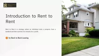 Dominate the Rental Game Enroll in Our Rent-to-Rent Training Course Today!