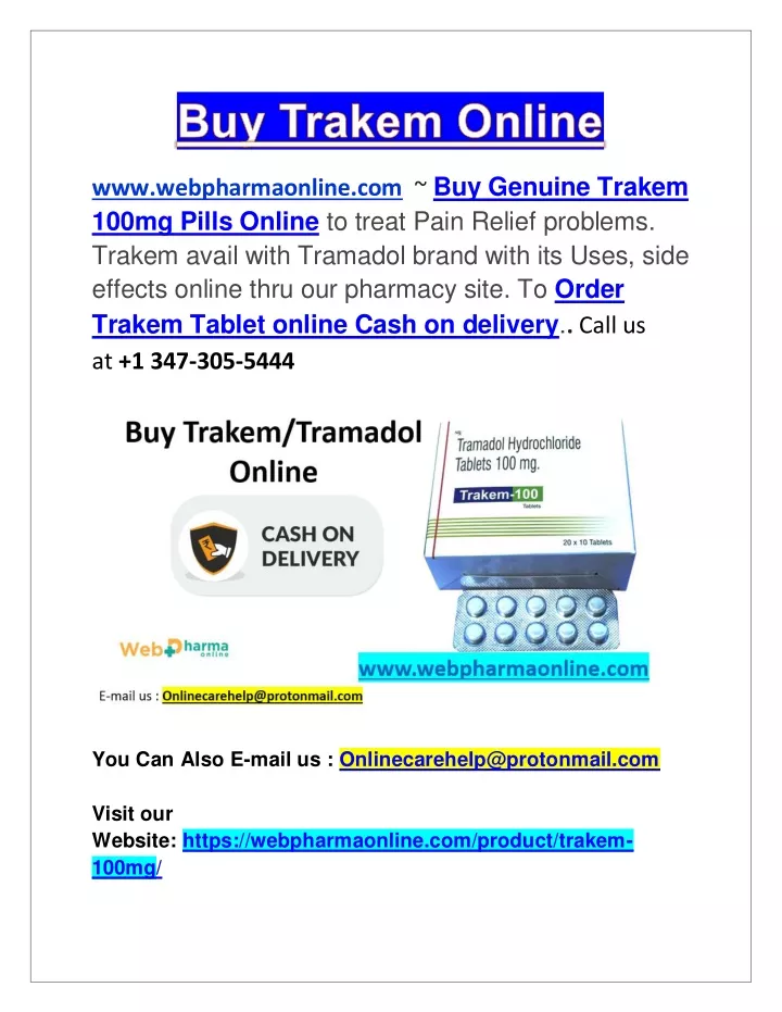 www webpharmaonline com buy genuine trakem 100mg