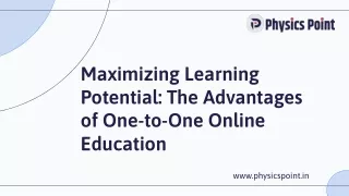 The Advantages of One-to-One Online Education