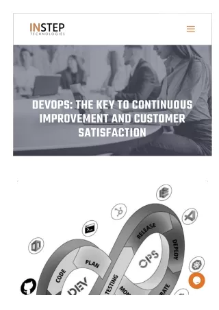 DevOps The Key to Continuous Improvement and Customer Satisfaction - InStep Technologies