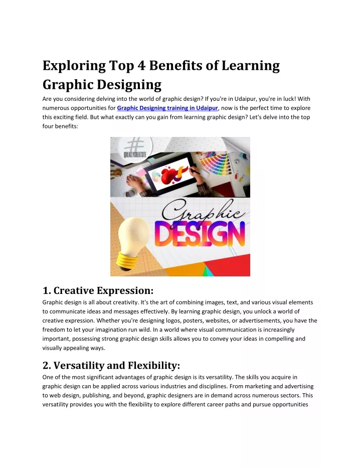 exploring top 4 benefits of learning graphic