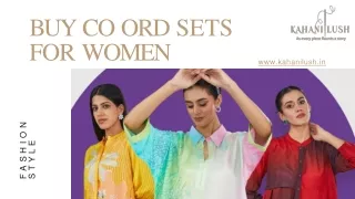 Buy Co ord Sets for Women