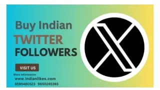 Buy Indian Twitter Followers - IndianLikes