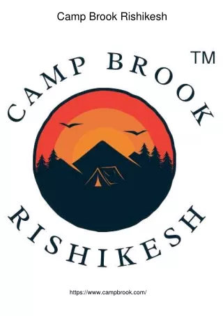 Camping in Rishikesh - Camp Brook Rishikesh