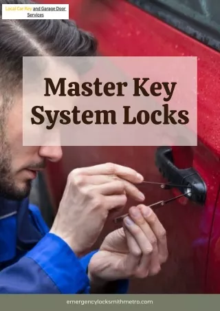 Expert Local Services: Car Key Replacement and Garage Door Repairs