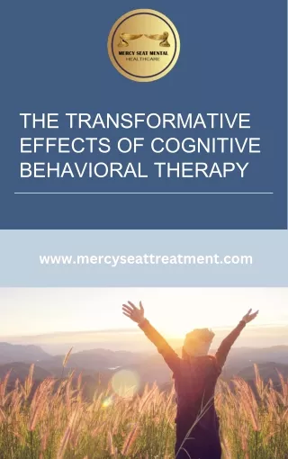 The Transformative Effects of Cognitive Behavioral Therapy