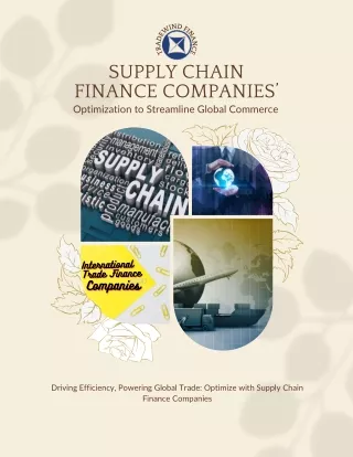 Optimizing Supply Chain Finance for Seamless Global Trade