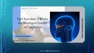 Pupil Assessment: A Window into Neurological Function and Dysfunction