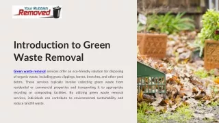 Eco-Friendly Green Waste Removal Services by Your Rubbish Removed