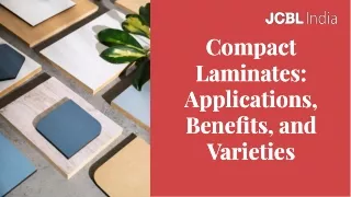 Guide to Compact Laminates -Applications, Benefits and Varieties