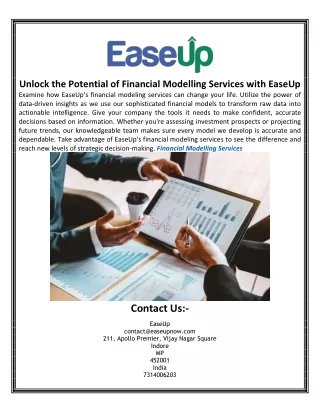 Unlock the Potential of Financial Modelling Services with EaseUp