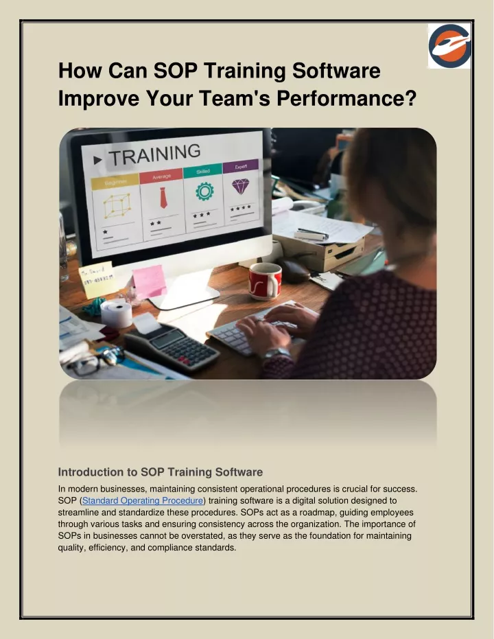 how can sop training software improve your team