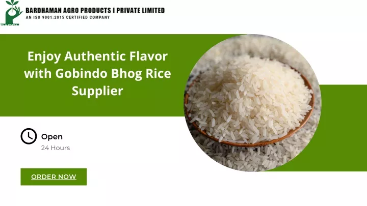 enjoy authentic flavor with gobindo bhog rice