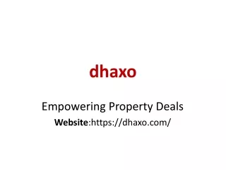 dhaxo - App for Property Dealers