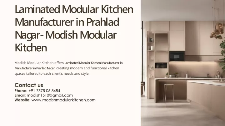 laminated modular kitchen manufacturer in prahlad