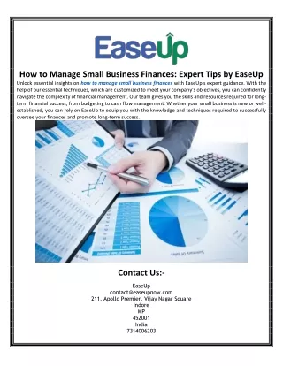 How to Manage Small Business Finances Expert Tips by EaseUp