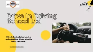 Drive In Driving School Ltd