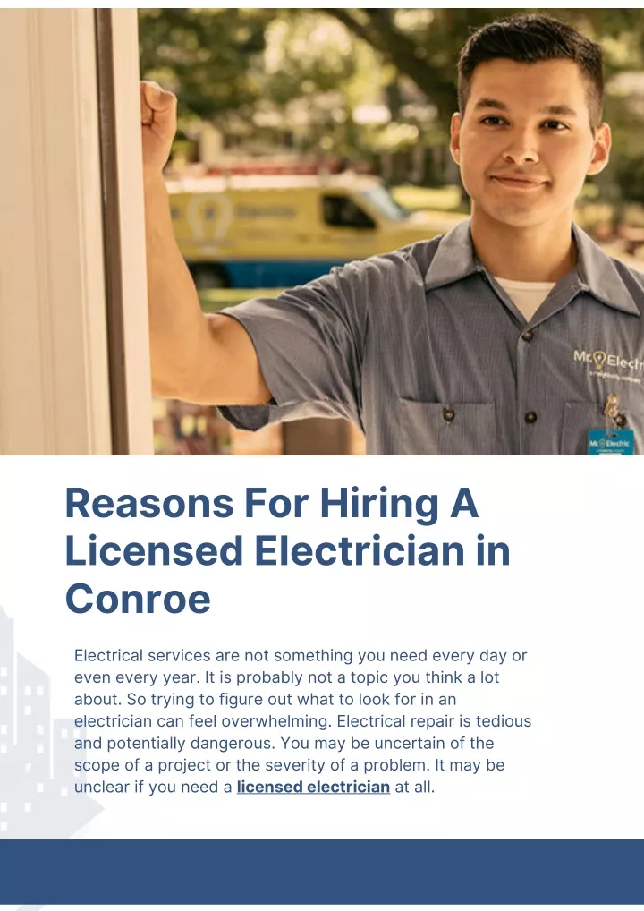 reasons for hiring a licensed electrician