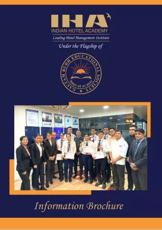 Indian Hotel Academy (IHA) Brochure