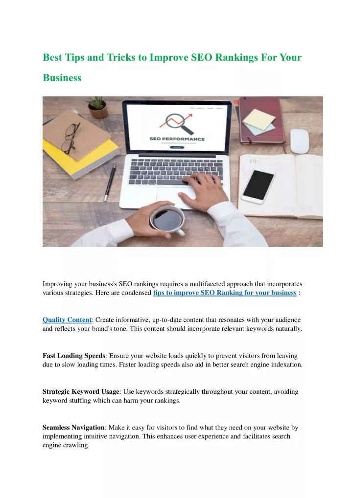 best tips and tricks to improve seo rankings