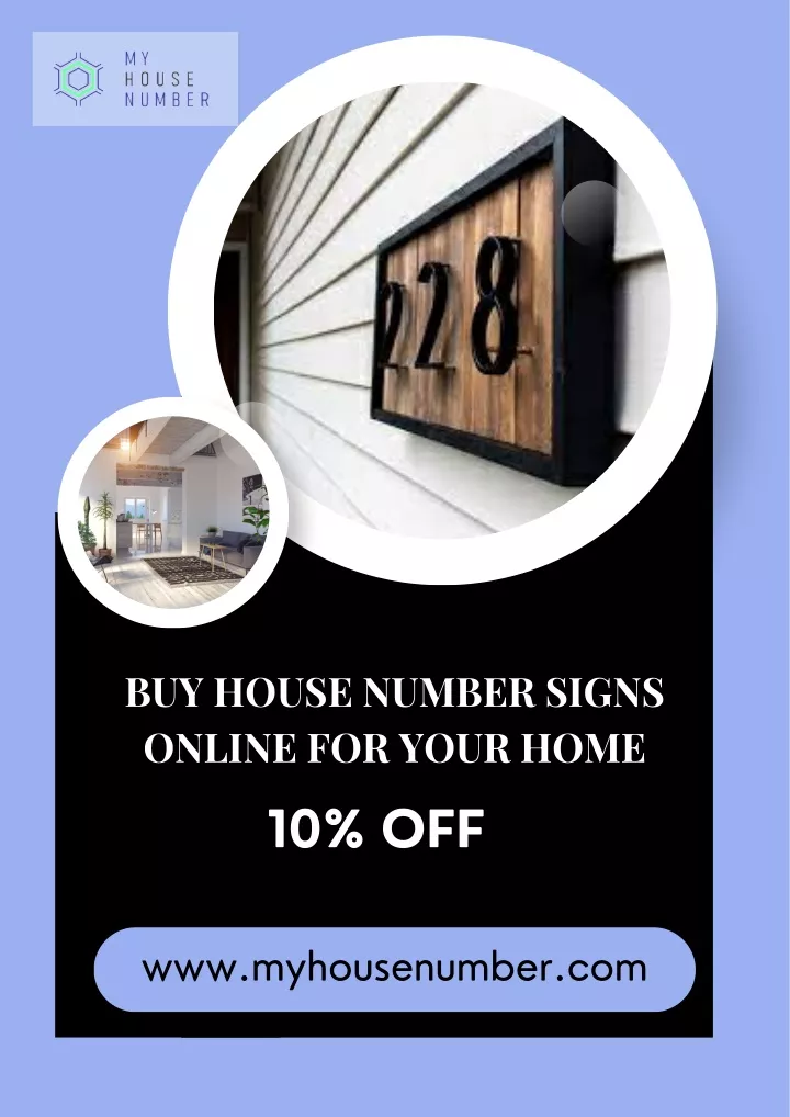 buy house number signs online for your home 10 off