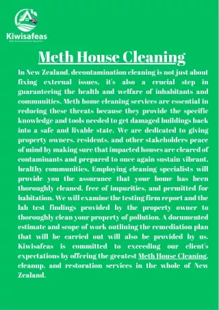 Meth House Cleaning