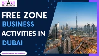 Free Zone Business Activities In Dubai