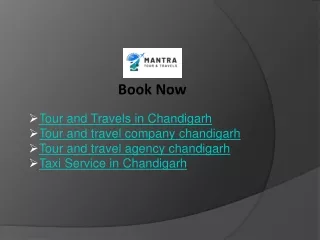 Your Trusted Tour and Travel Company in Chandigarh