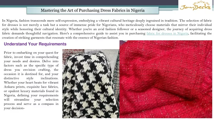 mastering the art of purchasing dress fabrics