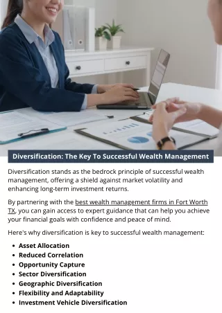 Diversification: The Key To Successful Wealth Management