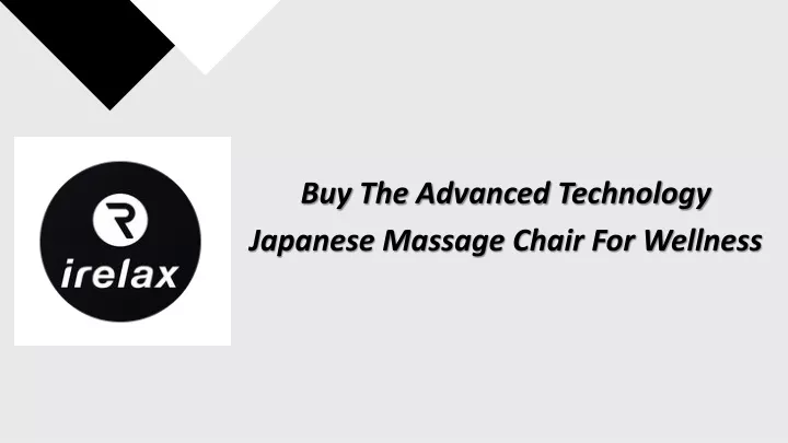 buy the advanced technology japanese massage