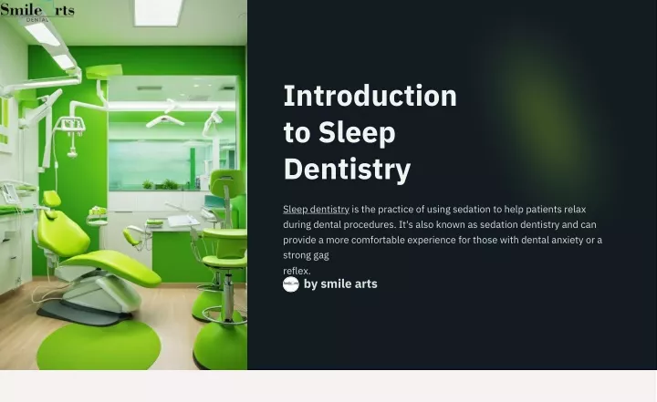 introduction to sleep dentistry