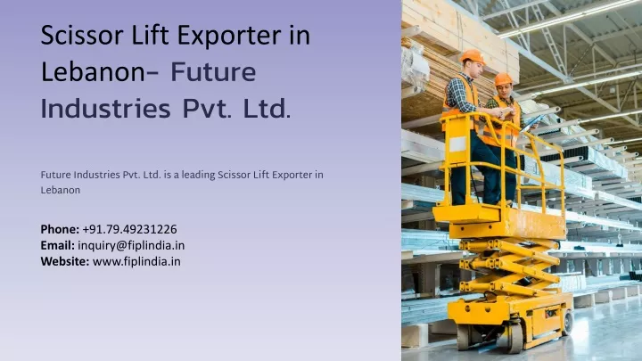scissor lift exporter in lebanon future