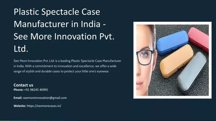 plastic spectacle case manufacturer in india