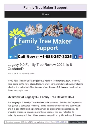 Legacy 9.0 Family Tree Review 2024