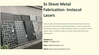 Ss Sheet Metal Fabrication, Best Ss Sheet Metal Fabrication