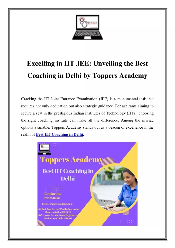 excelling in iit jee unveiling the best