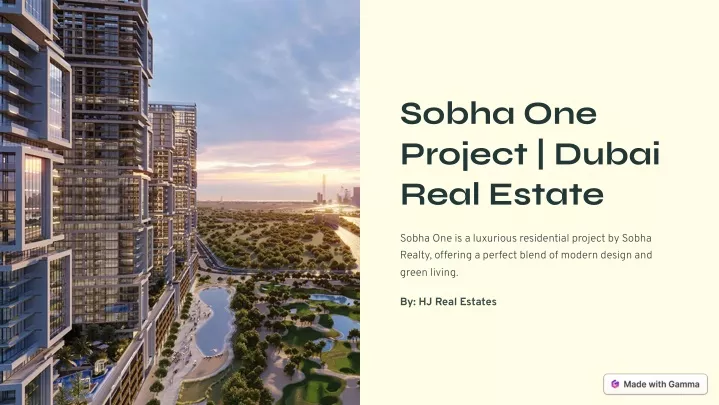 sobha one project dubai real estate