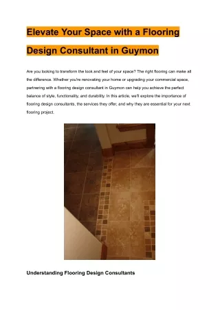 Elevate Your Space with a Flooring Design Consultant in Guymon _ atfoklahoma.com