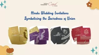 Hindu Wedding Invitations: Symbolizing the Sacredness of Union